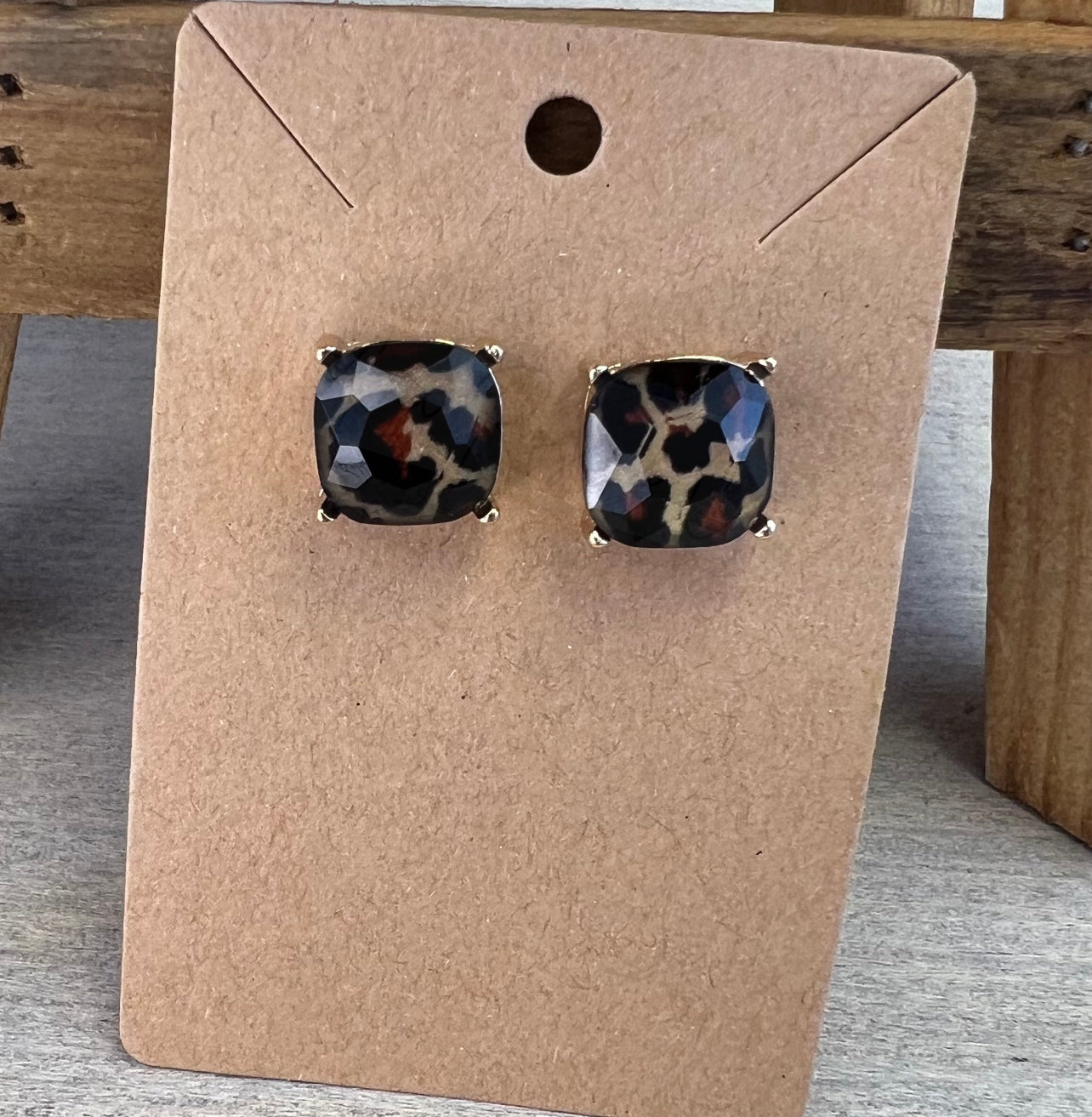 Jewel Stud Earrings