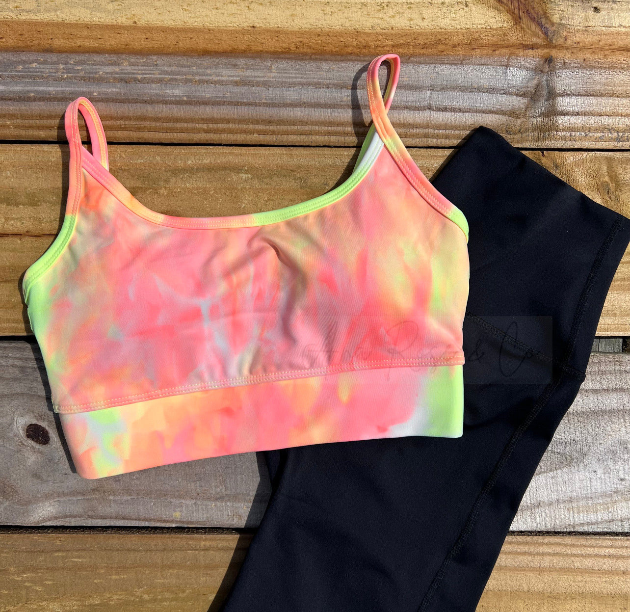 Neon Paint Sports Bra
