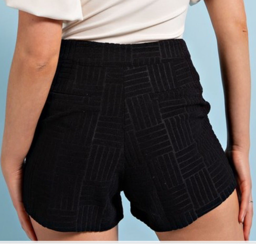 I've Got Plans-Black Shorts