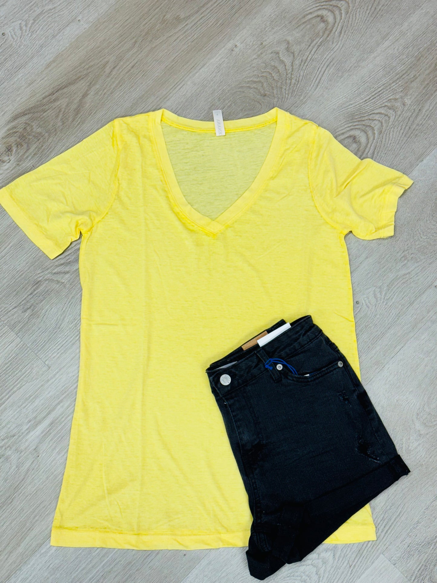 Yellow Burn Out Top