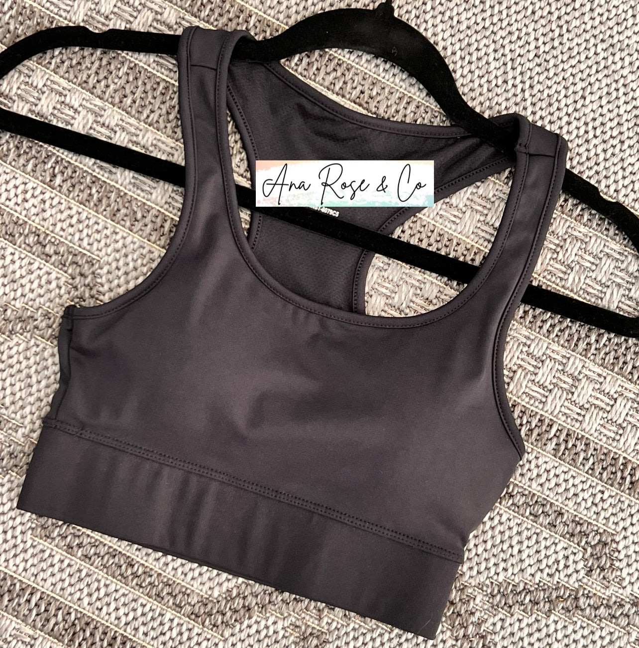 Basic Black Padded Sports Bra