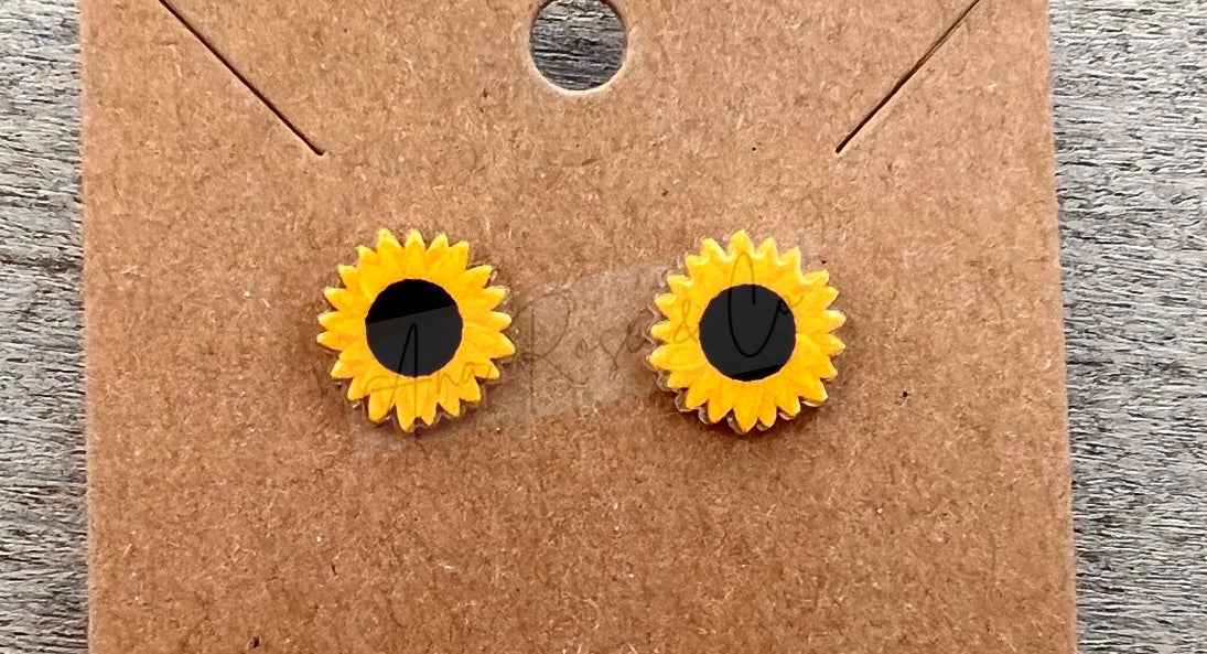 Sunflower Stud Earrings