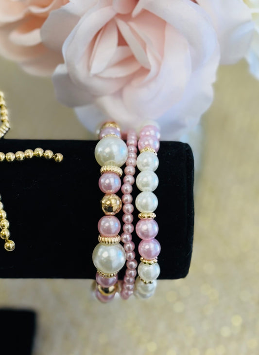 Shades of Pink Bracelet Set