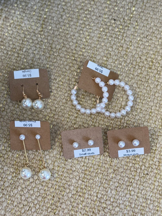 Genevieve Pearl Earrings