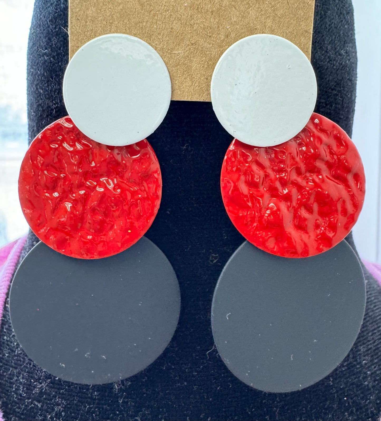 Texture Dangle Earrings
