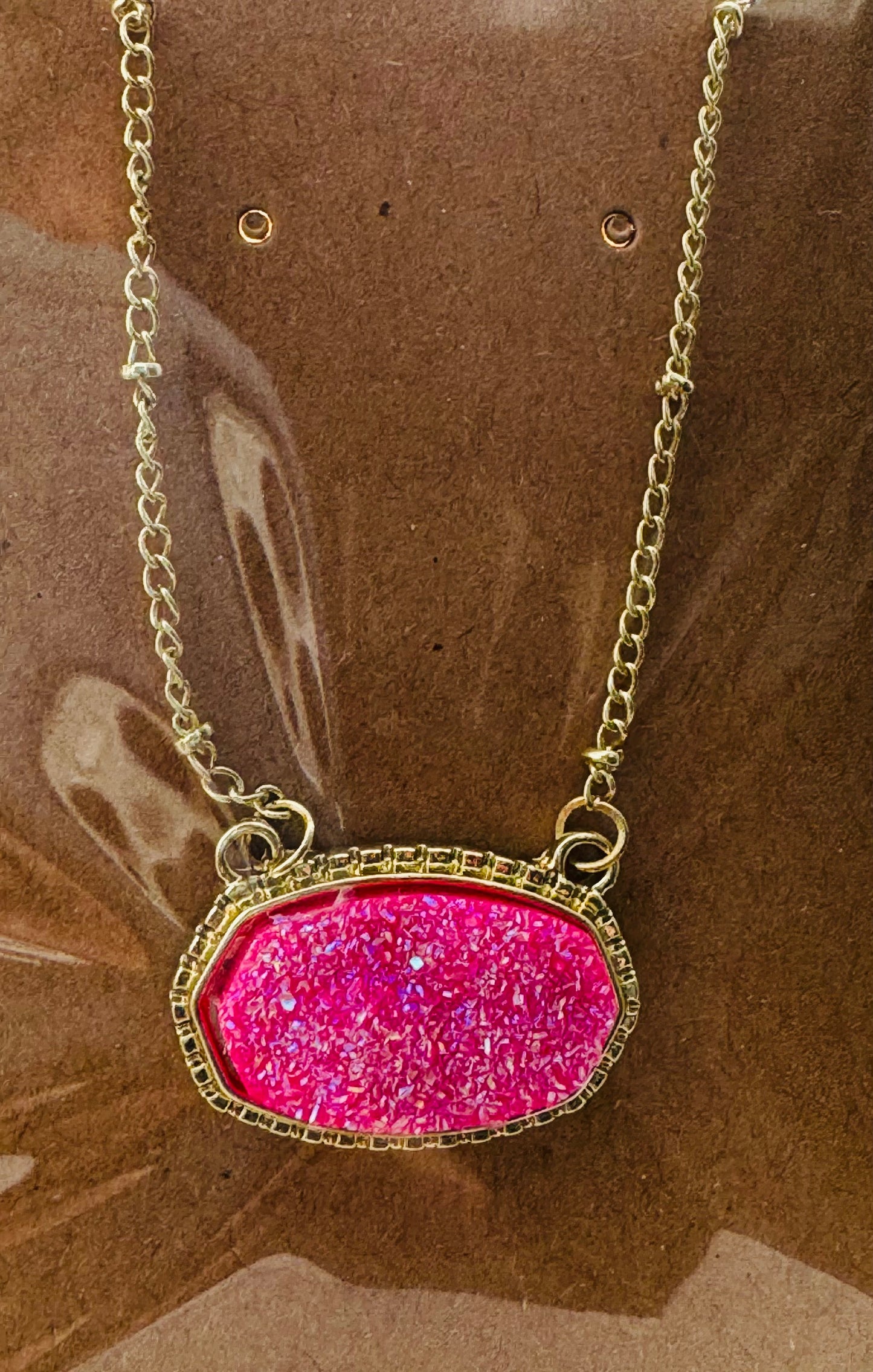 Druzy Stone Necklace