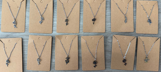 Birth Month Flower Necklaces