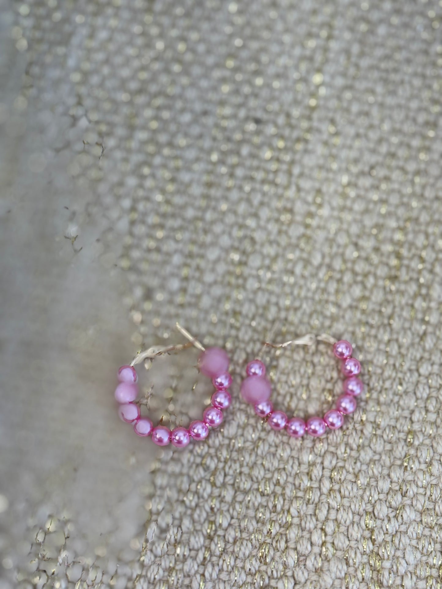 Pretty In Pearls Hoop Earrings